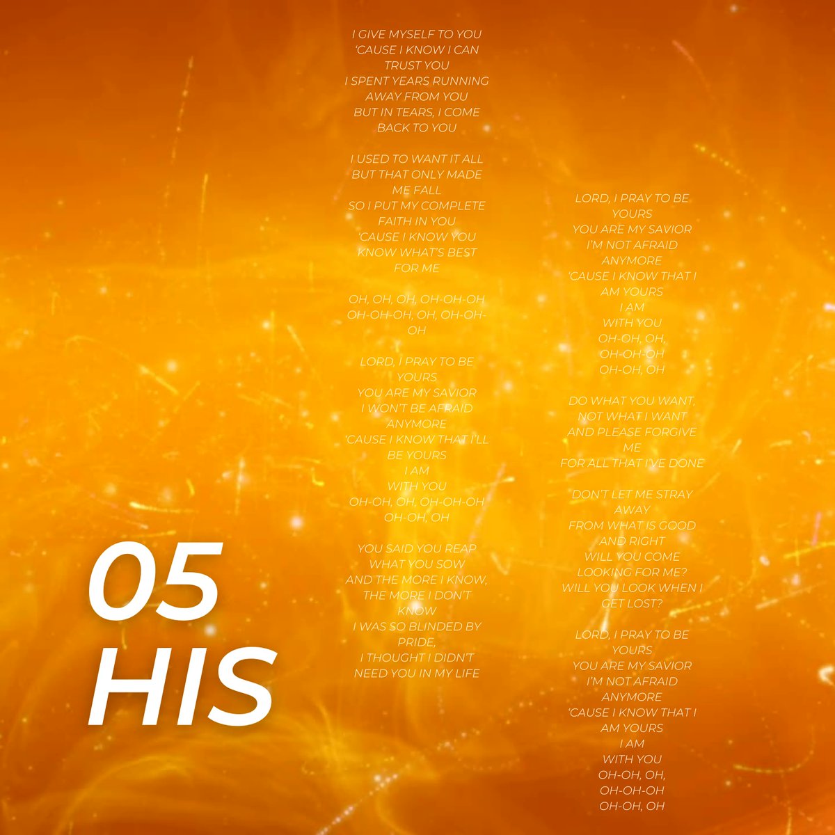 YSAImusic's tweet photo. Track 05: His, my first worship song. It was only when I lost my way that I found Him... (Full version on FB &amp; Ig)

EP Lyric Video: https://t.co/axlk4HhHLU

05 His
Composer/Vocalist: YSAI
Composer/Pianist: Rosner Mabuti
Sound Engineer: Angel Angeles https://t.co/MDjIlHMTCh