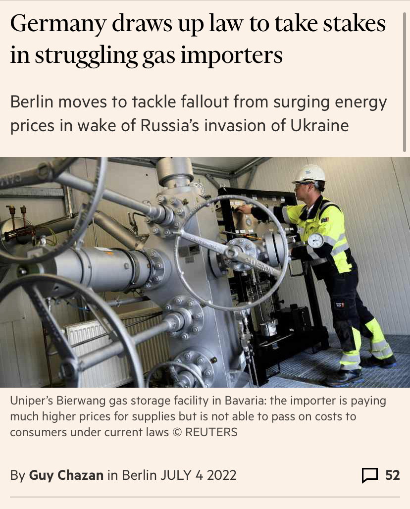Tell me again why it’s unserious for leftists to propose nationalizing energy companies. It’s only the two biggest economies in Europe that are doing it.