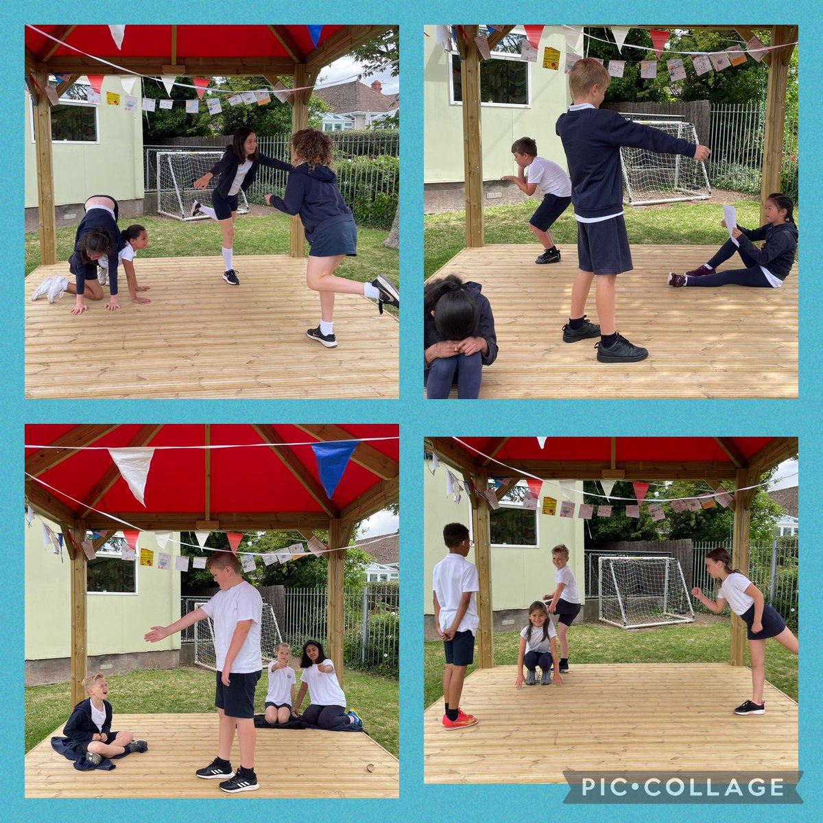 SullyPS's tweet photo. #spsyear4 have been very creative, creating tableaux to represent scenes from the book ‘Journey’ by Aaron Becker. We focussed on actions, levels, expression and storytelling. #SPSCreative #SPSExpressiveArts https://t.co/MY1IScjoPz
