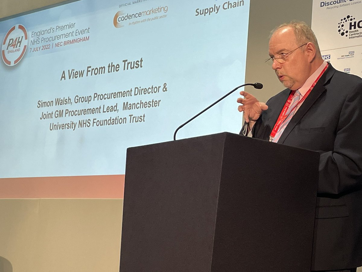 Wise words from <a href="/Simonuk66/">Simon Walsh</a> on how we come together as a community to drive NHS procurement <a href="/CPSN_NHS/">CPSN</a> <a href="/HCSAprocurement/">HCSA</a> everyday local procurement teams keeping the system running