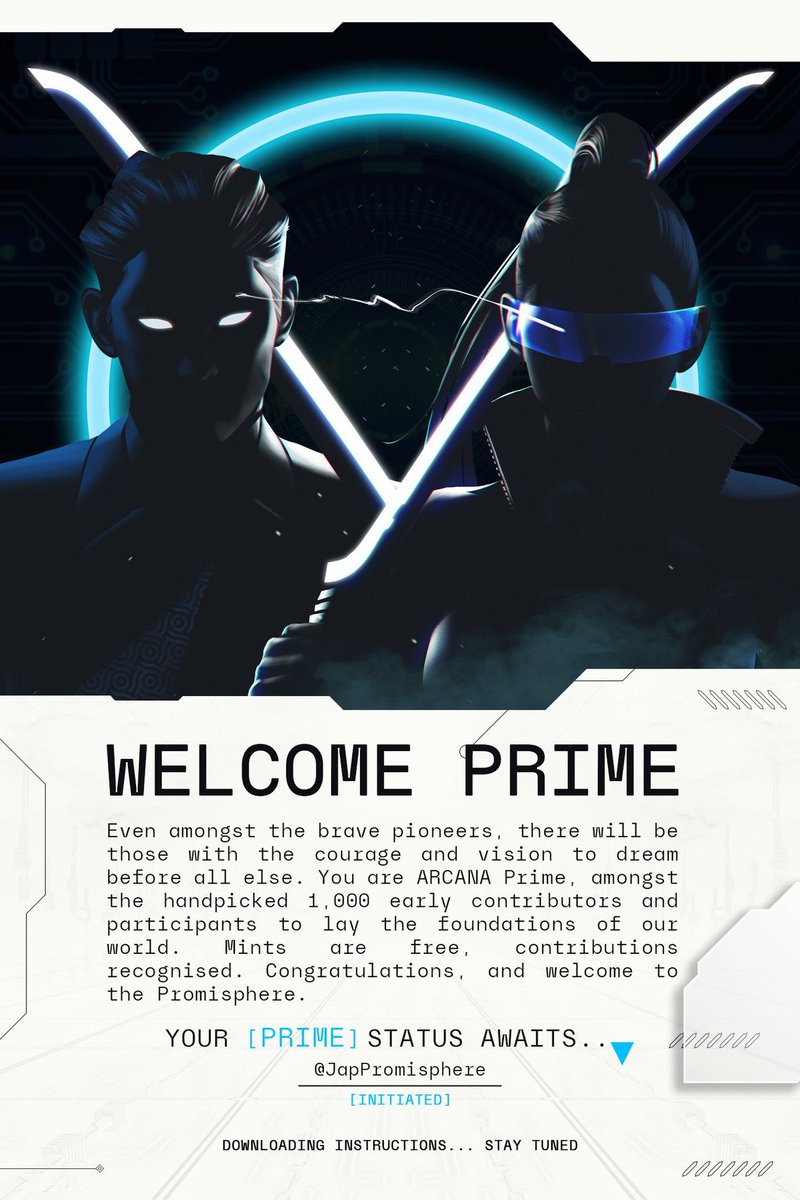 JapPromisphere's tweet photo. I’m so honored to be part of this! 
@ArcanaHQ 

The journey begins now! 
We are Prime! ❤️‍🔥 https://t.co/TXNBtz8E8v