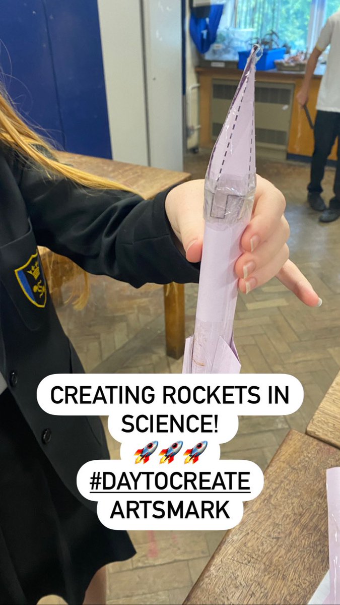 🚀🚀🚀 year 7 are creating and launching rockets for Day to Create! 🚀🚀🚀 <a href="/Artsmarkaward/">Artsmark</a> #daytocreate