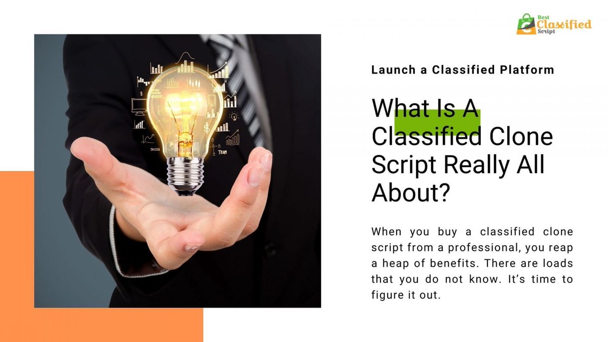 buyclassified's tweet image. What Is A Classified Clone Script Really All About?

When you buy a classified clone script from a professional, you reap a heap of benefits. There are loads that you need to know from here: bit.ly/3agRDOZ

#bestclassifiedscript #classifiedscript #websitescript