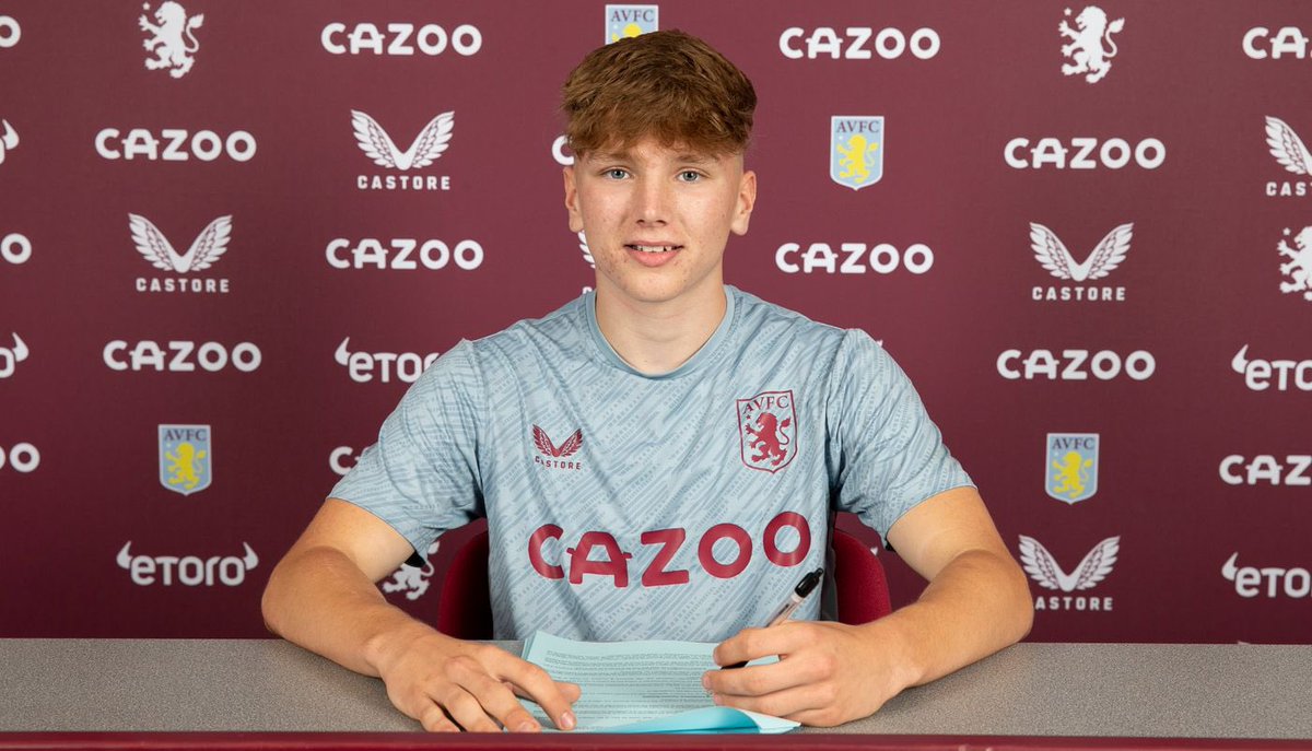 academyavfc's tweet photo. Aston Villa have announced a number of youth players have signed their first professional contracts with the club.

Congratulations to Kyrie Pierre, Frankie Ealing, Taylor-Jay Hart, Finley Munroe, Jayden Barber, Teddy Rowe and James Wright. 👏 #avfc https://t.co/iDpNgiLo8i