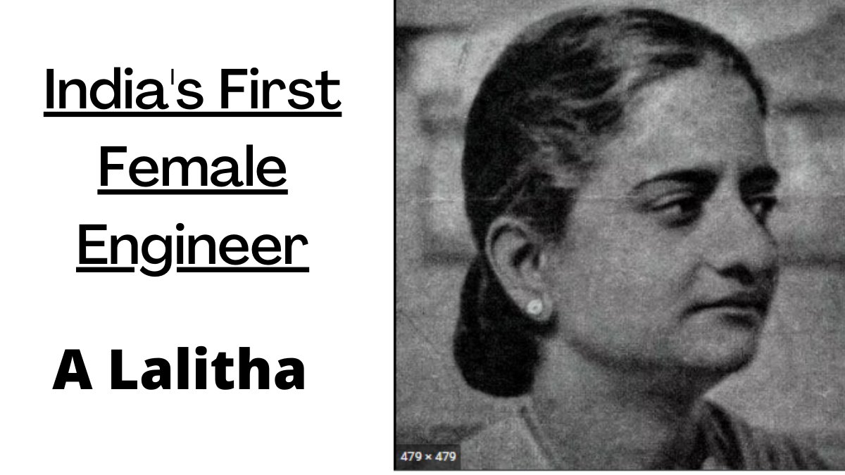 Teknikoz1's tweet photo. Did you know 
Who was The First Female Engineer in India? 

A Lalitha is the first female Electric Engineer in India. Also, she was the first female student of CEG(College of Engineering), Chennai.

#TEKNIKOZ #Indiafirstfemaleengineer #electricengineer #itcompany #technology https://t.co/pxo6sQEDNG