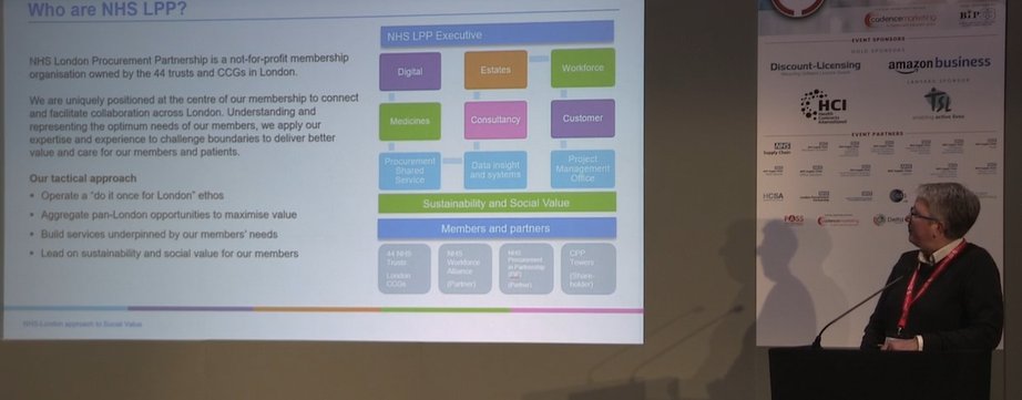 Next up on the keynote stage at #P4H is Michelle McCann at #NHS London #Procurement Partnership, talking about #sustainability and the #supplychain in #healthcare