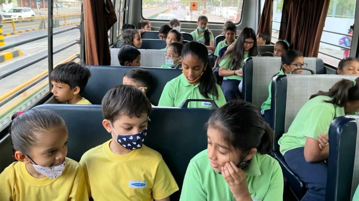 riversideindia's tweet photo. The joy ride to and fro... home to second home 🚌🏫
#riverside #riversideschool #schoolbus #bustime #riversideahmedabad #riversideschoolahmedabad #ahmedabad https://t.co/CIeIeCQfxZ