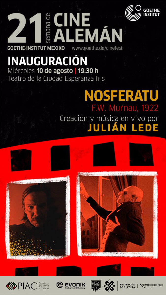 La cartelera de Su Majestad recomienda: NOSFERATU.