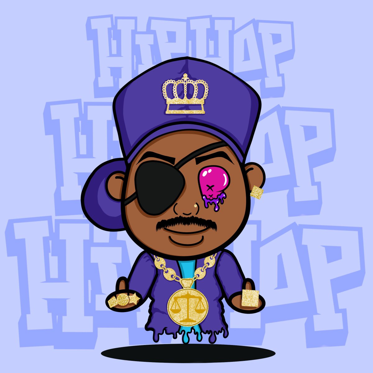 samconnerone's tweet photo. Auction Closed!! “La Di Da Di we like to party
We don't cause trouble, we don't bother nobody”

Big shouts to @NettieBella for bringing hip-hop heads like myself the @DripHeadz Collection to @LitemintHQ. 

Very Happy to add this dripped-out #SlickRick to my bag! #NFT 🔥🔥 https://t.co/sbxvF6QoDI
