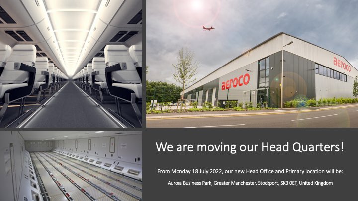 AerocoGroup's tweet photo. Keep your contact details up-to-date with our Primary location and Head Quarters.  #movinghouse #itshappening #growing https://t.co/rkoWp5KGnv