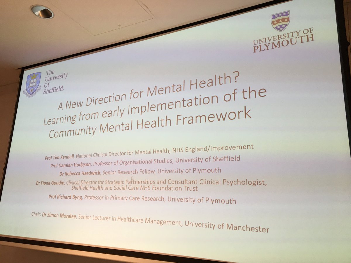 Final day of #HSRUK22 ⁦@HSRN_UK⁩ ⁦@ScHARRSheffield⁩ - come & join a great panel in Lecture Room 6 to hear about the biggest change in #MentalHealth provision in 25 years