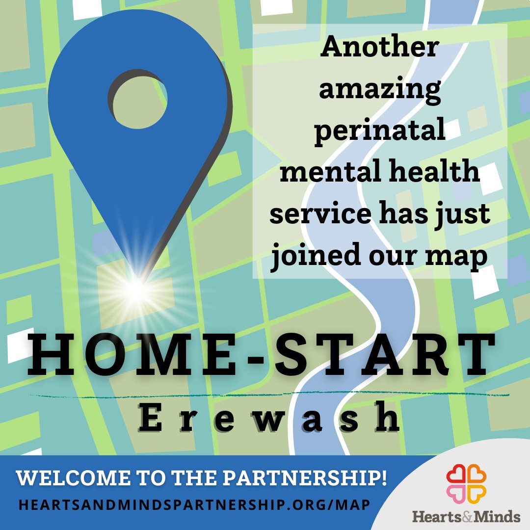 Excited to welcome <a href="/HSErewash/">Home-Start Erewash</a> to our England-wide map of #VCS #perinatalmentalhealth groups. With 34 years experience supporting families they know what they're doing!

Join our Partnership and add your group to the map here: heartsandmindspartnership.org/vcs