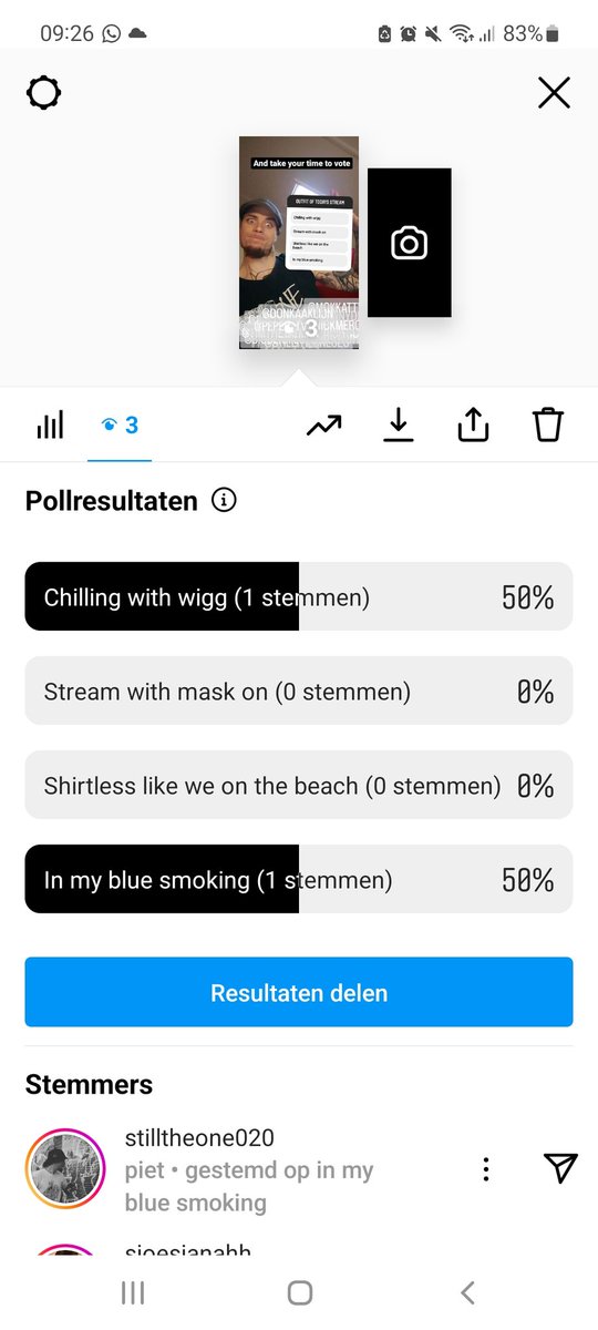 Go and vote in my insta for my stream outfit of today