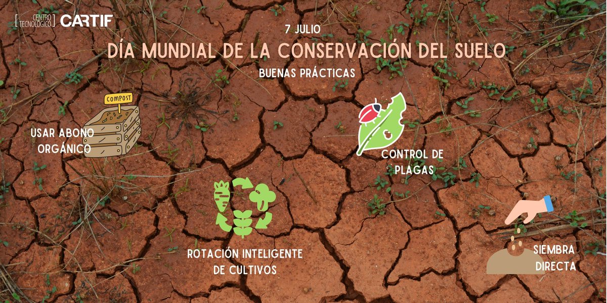 🌱 Hoy celebramos el #DíaMundialdelaConservacióndelSuelo 🌱

🌎 En <a href="/CARTIFCT/">CARTIF</a>  somos conscientes de la importancia de la conservación de uno de los recursos más importantes para nuestro día a día que nos garantizará un mejor futuro.
