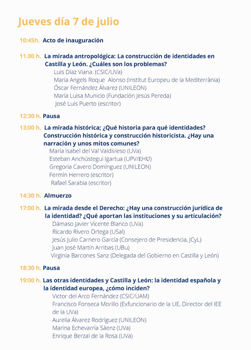 cescyl's tweet photo. 🗓️HOY 7 y 8 julio 2022 Primer Congreso sobre IDENTIDADES “Castilla y León frente a su futuro”, organizado por el @cescyl y la Cátedra de Patrimonio Cultural Inmaterial Europeo de la Universidad de Valladolid @catedrapci
🔴EN DIRECTO https://t.co/3fqwJ0EQ3E https://t.co/ZOsaz9EKDU