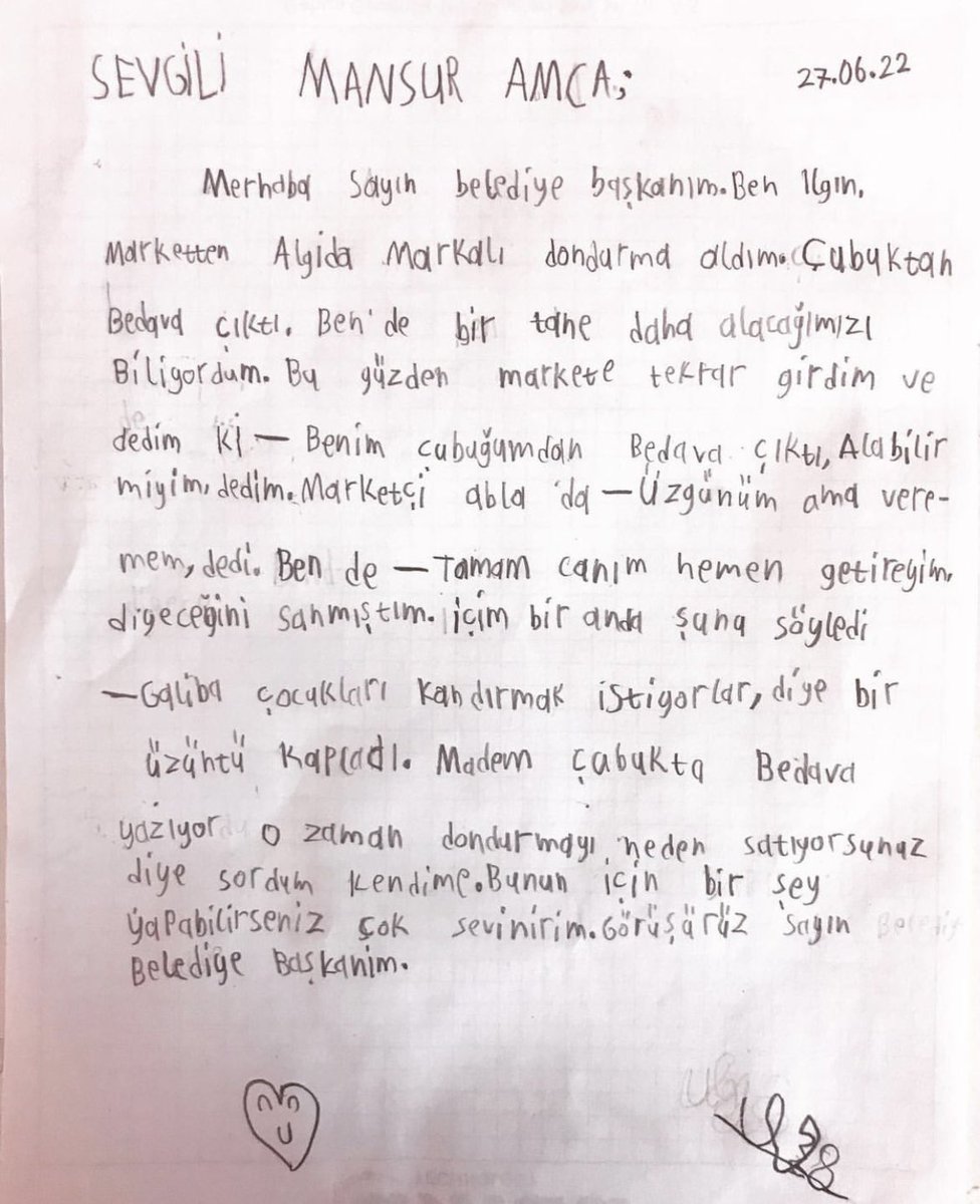 ankaragelisiyor's tweet photo. Pamuk gibi olduk yine 🥰❤️

Küçük bir çocuktan gelen mektup ve Mansur Yavaş’ın cevabı: https://t.co/BOKgauJ2hd