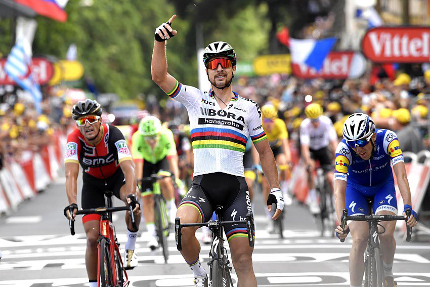 DanMartin86's tweet photo. Longwy. Where do I know that finish from? Oh yeah. The day I became a sprinter and got 3rd in #tdf2017 😂
Who will win today? Much harder final this year with the steep climb before will mean smaller group although I think breakaway will take the stage https://t.co/yi2D10Uejt
