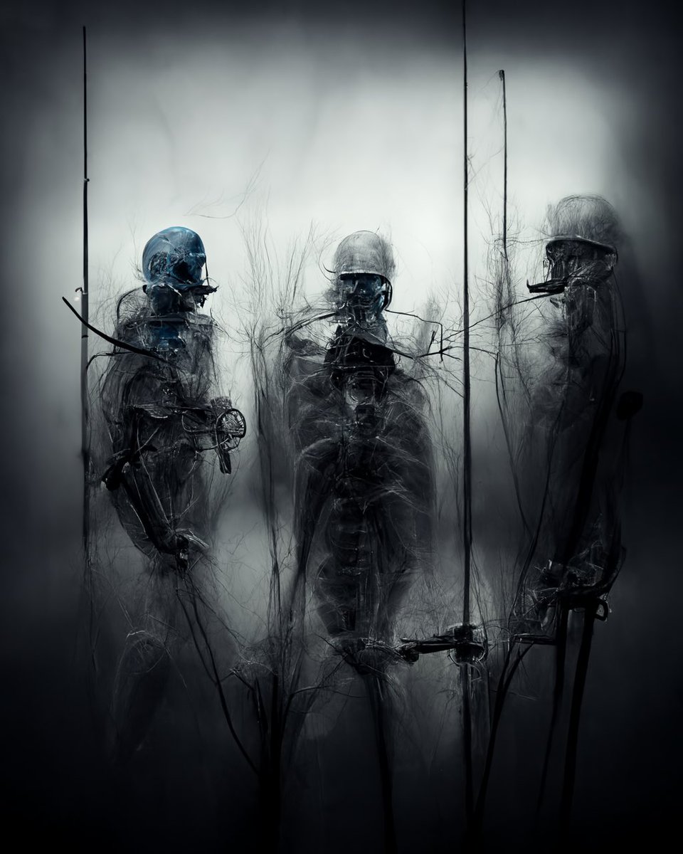 GuneySoykan's tweet photo. World War 1 Through the Eyes of an X-ray Machine 
A.I. Art Series - Part III. - Battlefields #AIart #midjourney https://t.co/erp0XFqLoI
