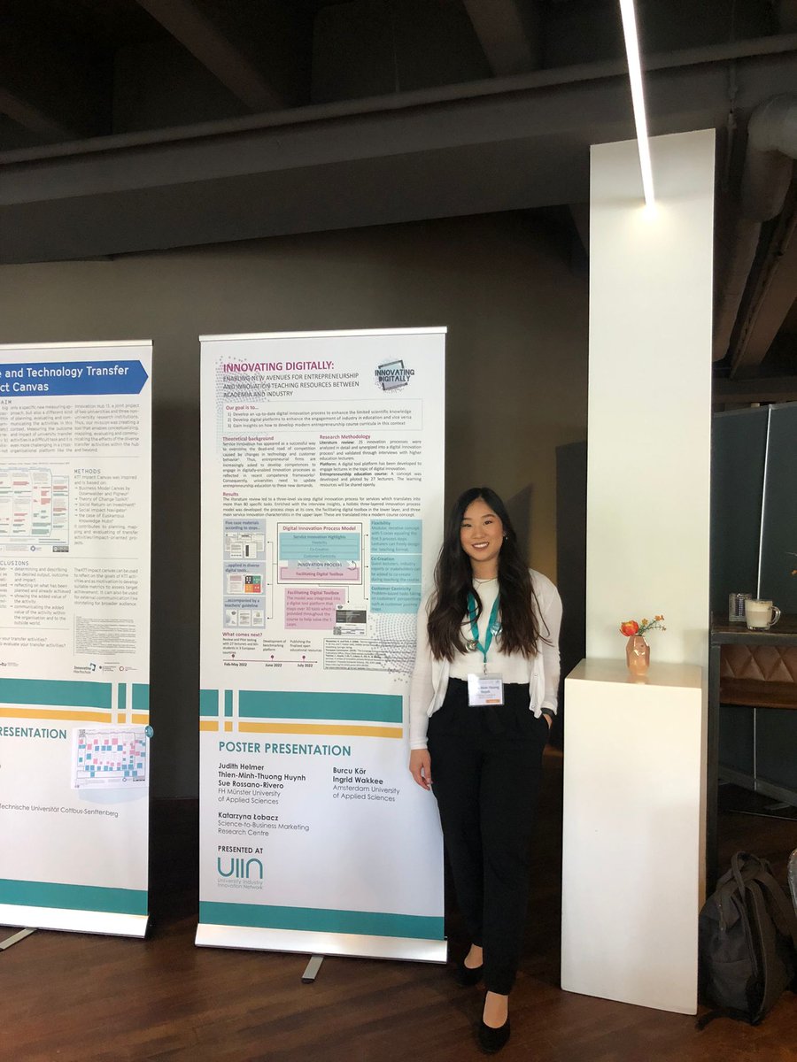 TheDigitalWays's tweet photo. Update on our #innovatingdigitally activities: 
Thuong Huynh from @fh_muenster represented our project team at the University-Industry Innovation Network Conference #UIINconf in Amsterdam and present our project on #digital #innovation.
#S2BMRC  #digitalinnovation #TheDigitalWays https://t.co/GWgdcH5IzQ