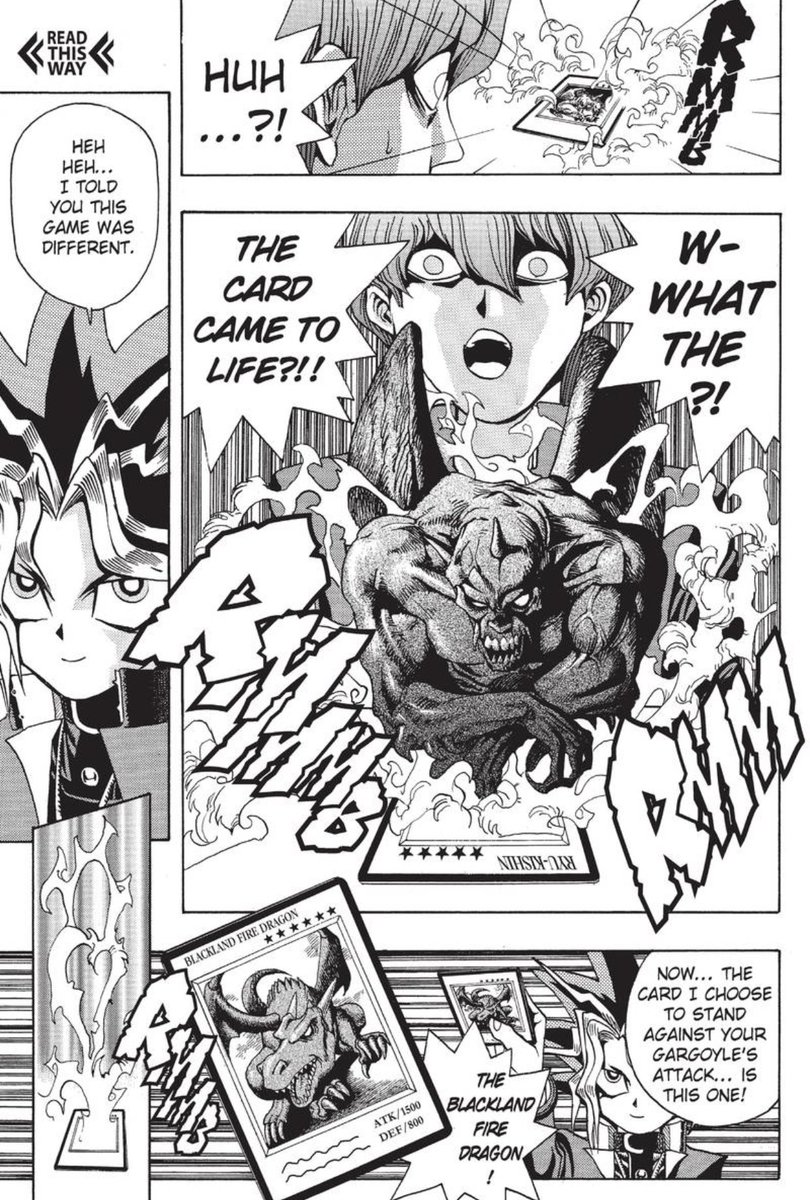 I was lucky enough to pick up an issue of shonen jump from the grocery store when I was a kid in 2004.
The gritty, weird, early-chapters of Yu-Gi-Oh were in that issue, and they left a DEEP impression on me. Rest in piece Kazuki Takahashi https://t.co/uUChwcENuO