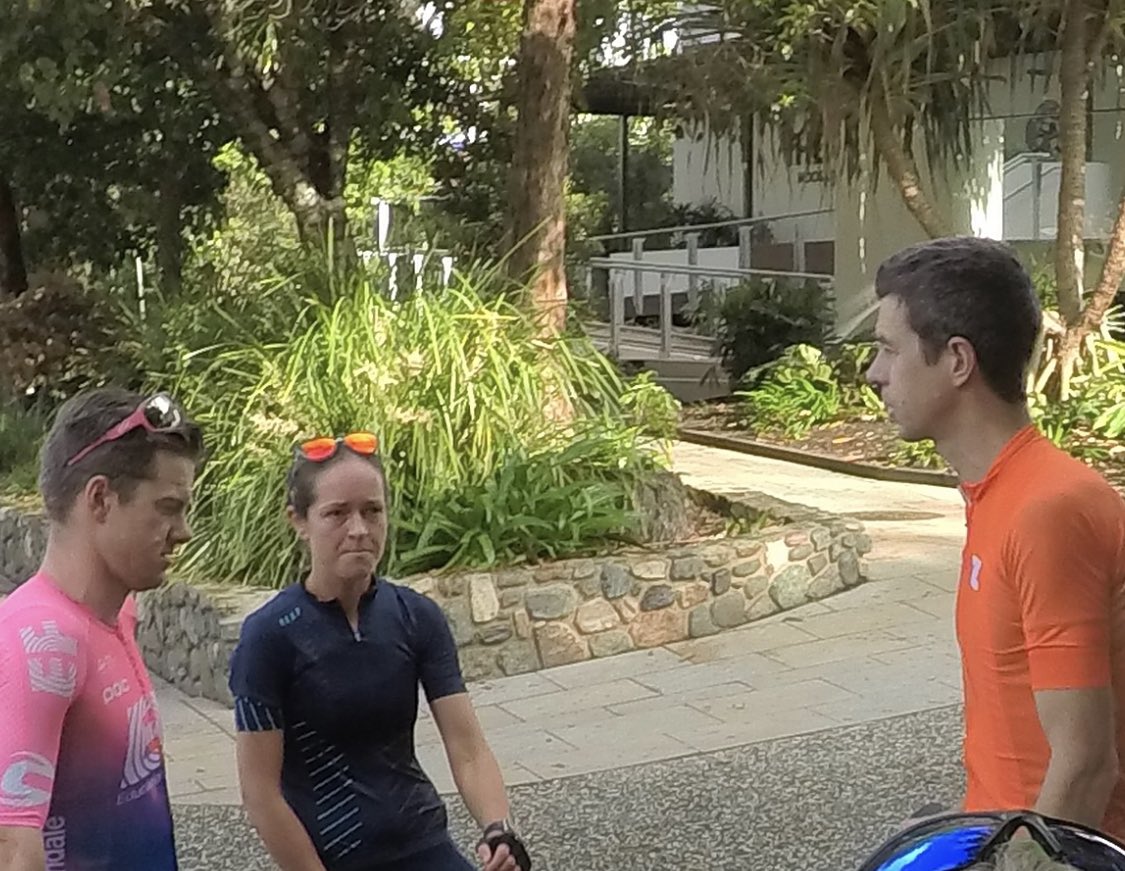 michaelvlentini's tweet image. #asksbstdf #couchpeloton An image of @mwkeenan  and Simon Clarke conspiring to win one of the most iconic stages of the 2022 Tour de France