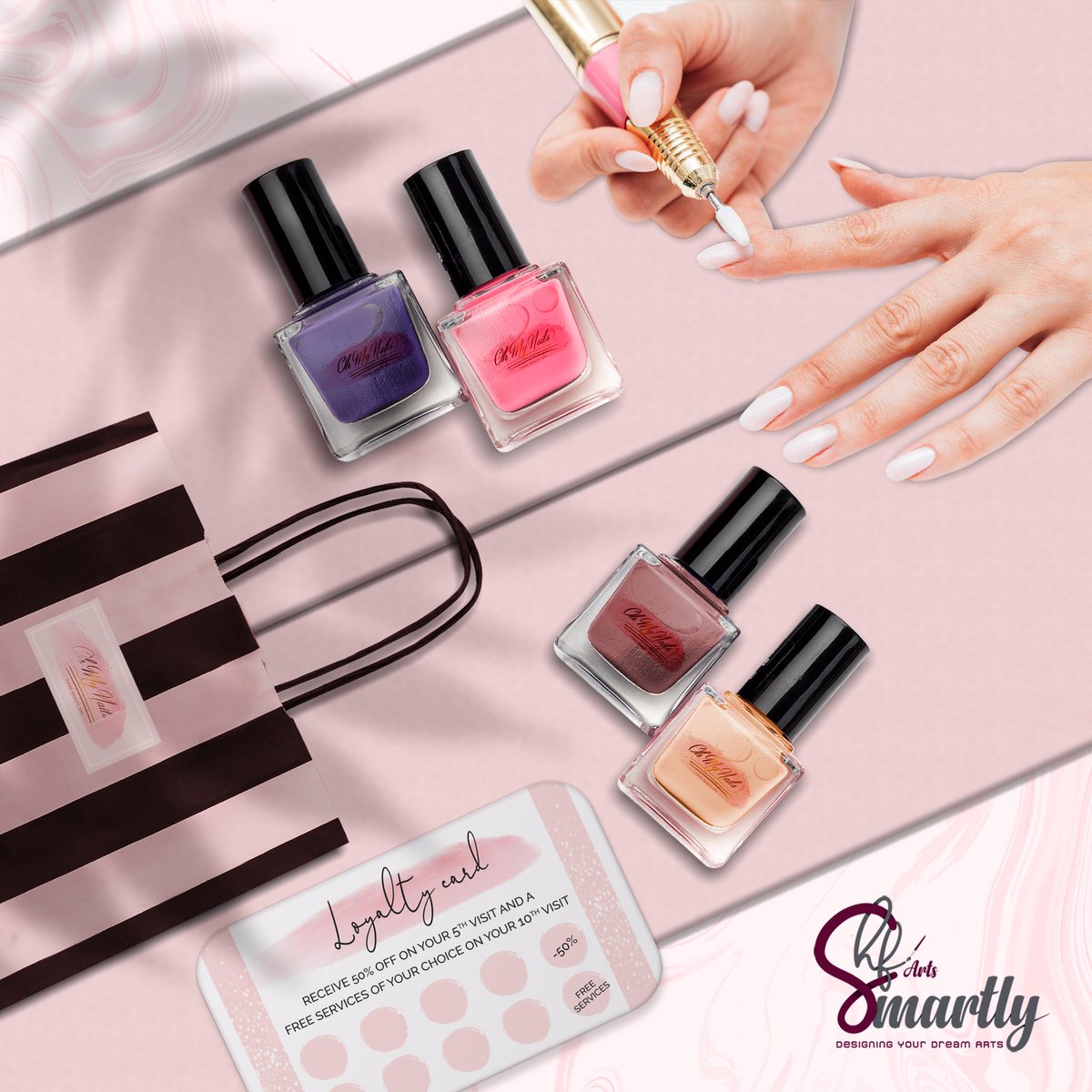 smartlyarts's tweet photo. ✍️ - Oh My Nails

Designing Your Dream Arts!..🖌️
.
Follow us @smartly_arts
.
📧 smartly.art@yahoo.com
.
#graphicdesign #design #art #creative #illustrations #typography #branding #packaging #socialmedia #brandidentity #backdrops #rollupstand #signage #posters #postcards #flyers https://t.co/YLfbzUvLNd