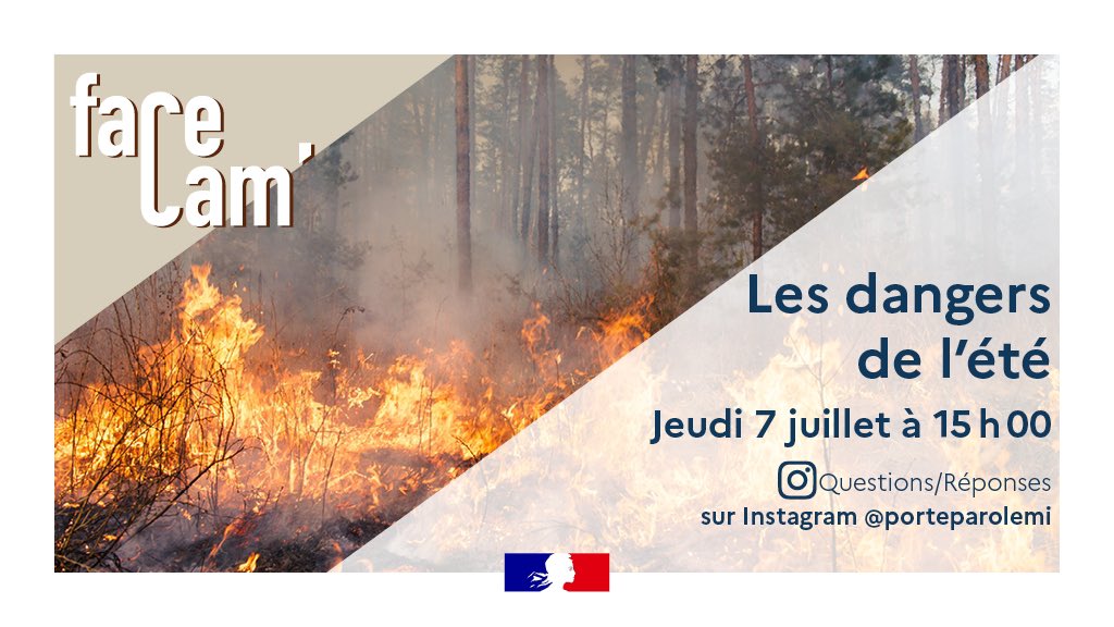 CamilleChaize's tweet photo. Cet été, nous allons tous pleinement profiter de nos vacances.😎
Mais attention aux accidents ! Noyade, risques solaires, fortes chaleurs, feux de forêt, … : l'été n'est pas sans risques⚠️.
Alors, rendez-vous à 15h sur #instagram pour un #QuestionsReponses spécial #été ! https://t.co/vOVB3nY43S