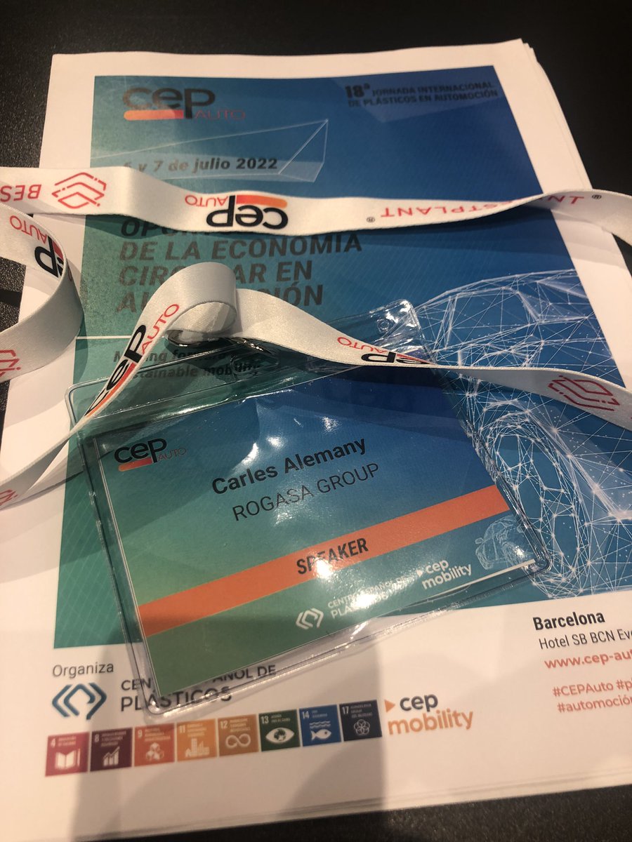 Rogasagroup's tweet photo. Avui ens toca a nosaltres @CEPplast #CepAuto2022 https://t.co/yEm3HOpuOT