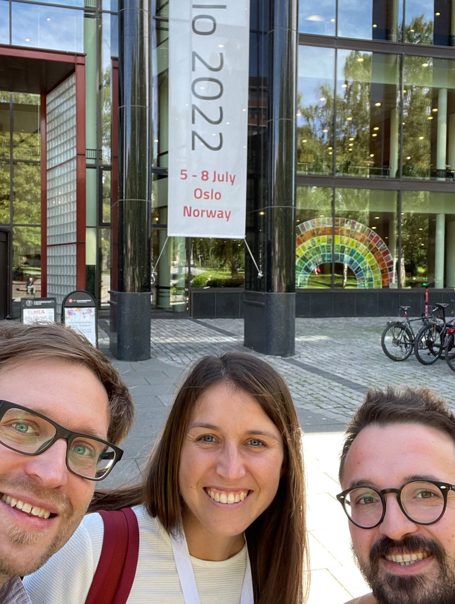 TUMPublicHealth's tweet photo. Great to be back in person in Oslo at @UniOslo_HELED for #euhea2022 with the PHP team!

We have some cool presentations from our team (@ellaxiii, @SarPedron, @JanesanF, @kemmert_fees), which we will share here!🌟 https://t.co/TJUCV8A8uR
