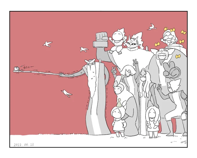 sky自撮りが下手な大精霊たち
#sky星を紡ぐ子どもたち
#thatskygame 