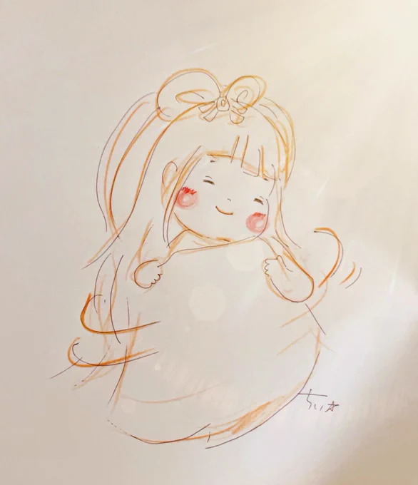 今頃お空では織姫さまが
何度も鏡の前に立っては
着物合わせたり
どの髪飾りつけようかと悩んだりしてんのかな?😊

#今日は七夕 