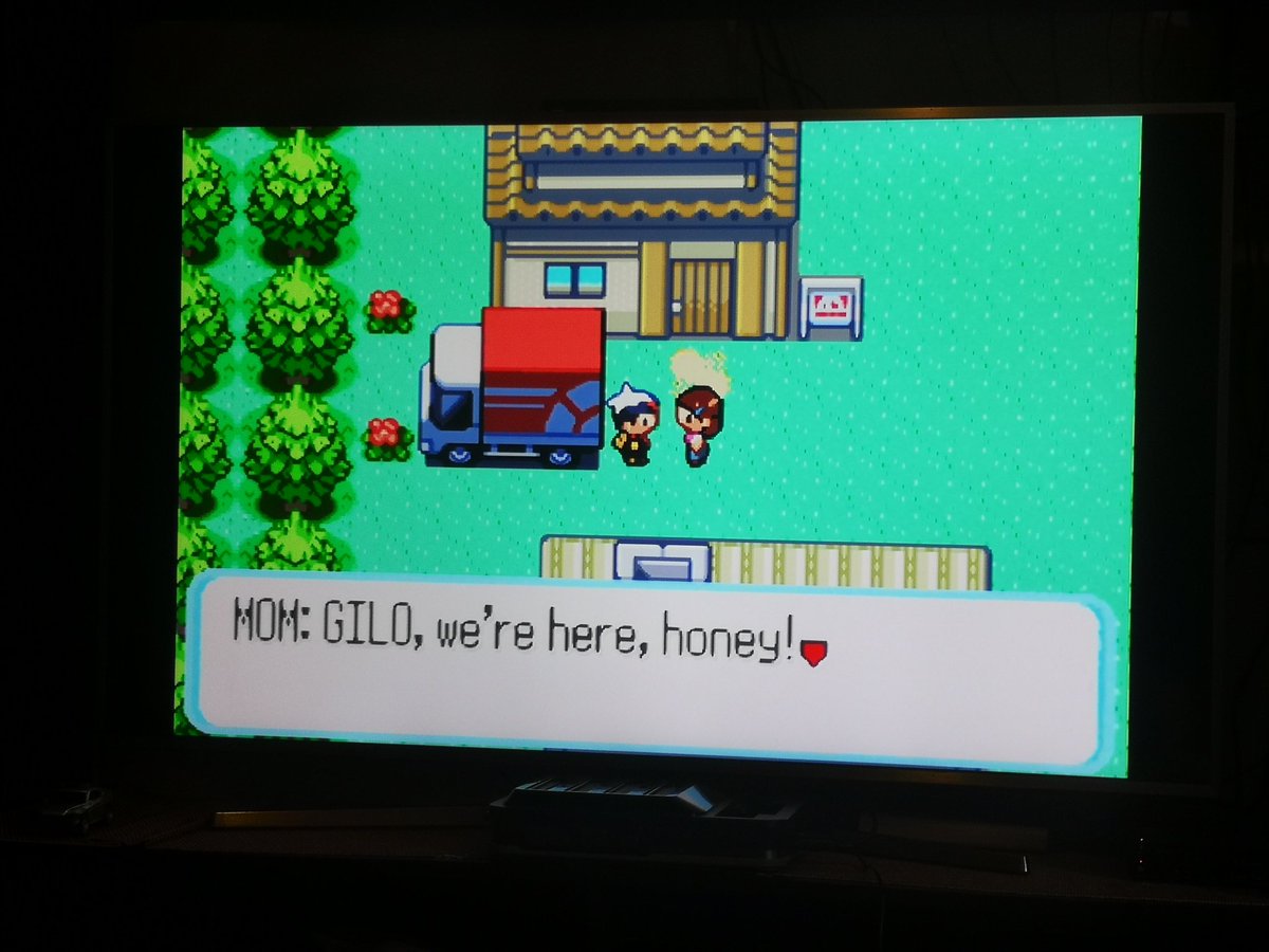 GamersPardise's tweet photo. GBA games through the retron 5 look great on 55" TV.
Thought would test out Pokémon ruby
#Pokemon #pokemonruby #GBA #rertrogaming https://t.co/TdfW4NnGLA