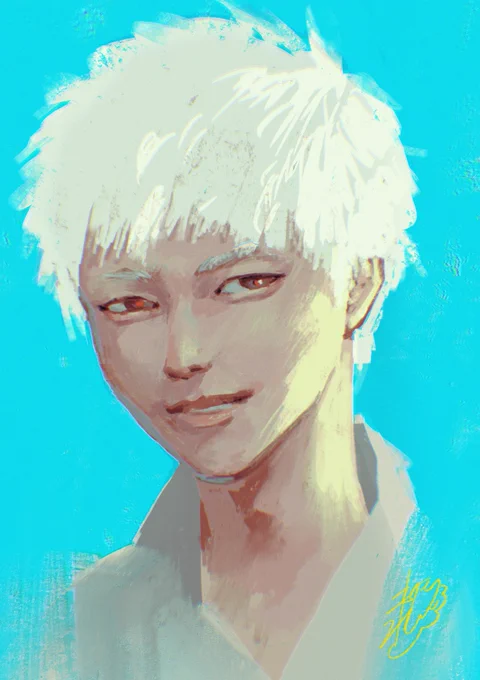 いつもよりリアルに描いたヒカルの絵です。 