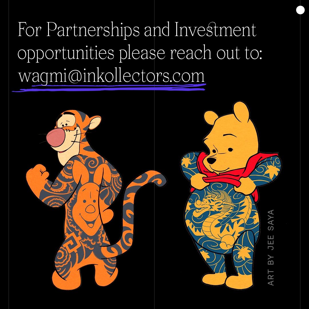 inkollectors's tweet photo. We are partnering with brands, influencers, celebrities, and allied NFT projects to spread #INKOLLECTORS and #Tattoo heritage further into the #Metaverse.

📩 For #brandpartnerships and investment opportunities

#Web3 #DigitalFashion #ExtendedIdentity #OwnershipEconomy #avatars https://t.co/kk8K4Res9Q