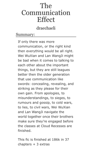 draechaeli's tweet photo. FIC: The Communication Effect
📣LXC &amp; JC think their brothers are secretly together
📣They arrange a WangXian betrothal
📣Communication good and bad go from there
📣Canon Divergence, Fix it, Everybody Lives
📣Married at 16
📣E, 186k
This was written for the @MDZSwipbang
AO3🔗⬇️ https://t.co/sqlzfqAf9B