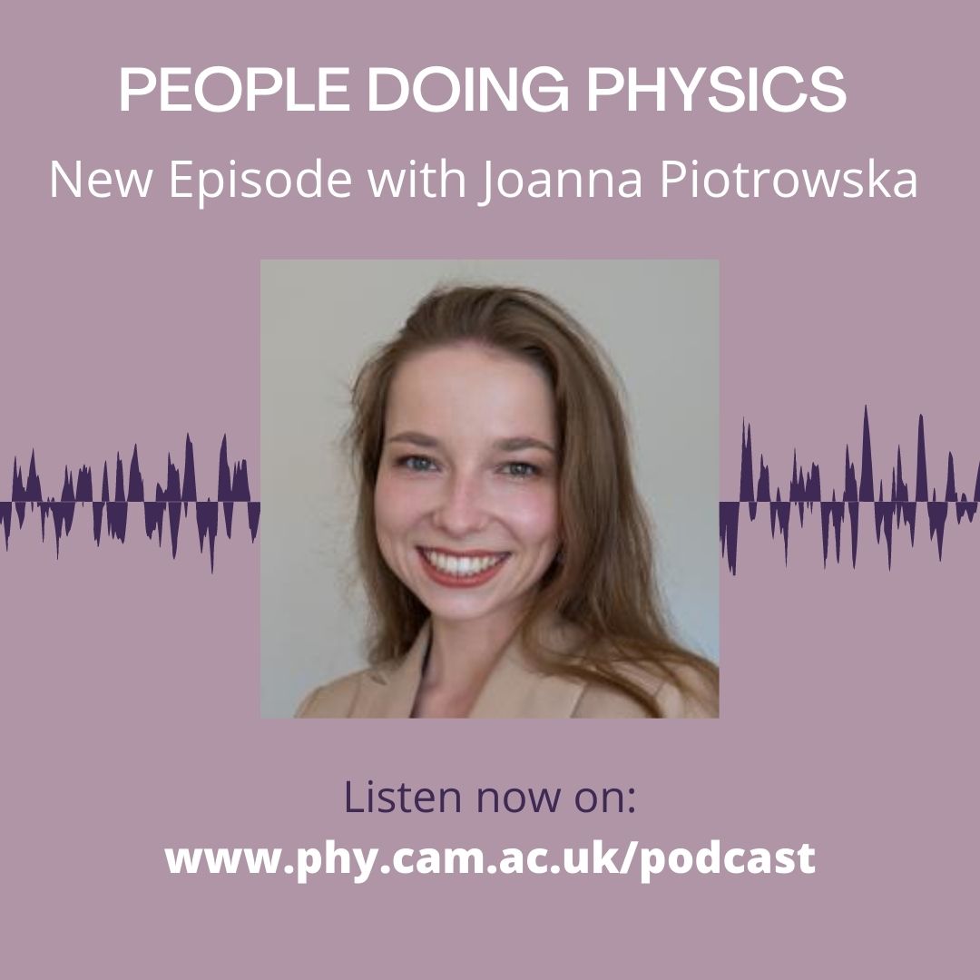 In the latest episode of #PeopleDoingPhysics, Joanna Piotrowska talks about making a choice between arts and physics, her research in astrophysics and her dream of becoming an Astronaut. Listen now on your usual #podcast platform or player.captivate.fm/episode/922a9e… #astrophysics