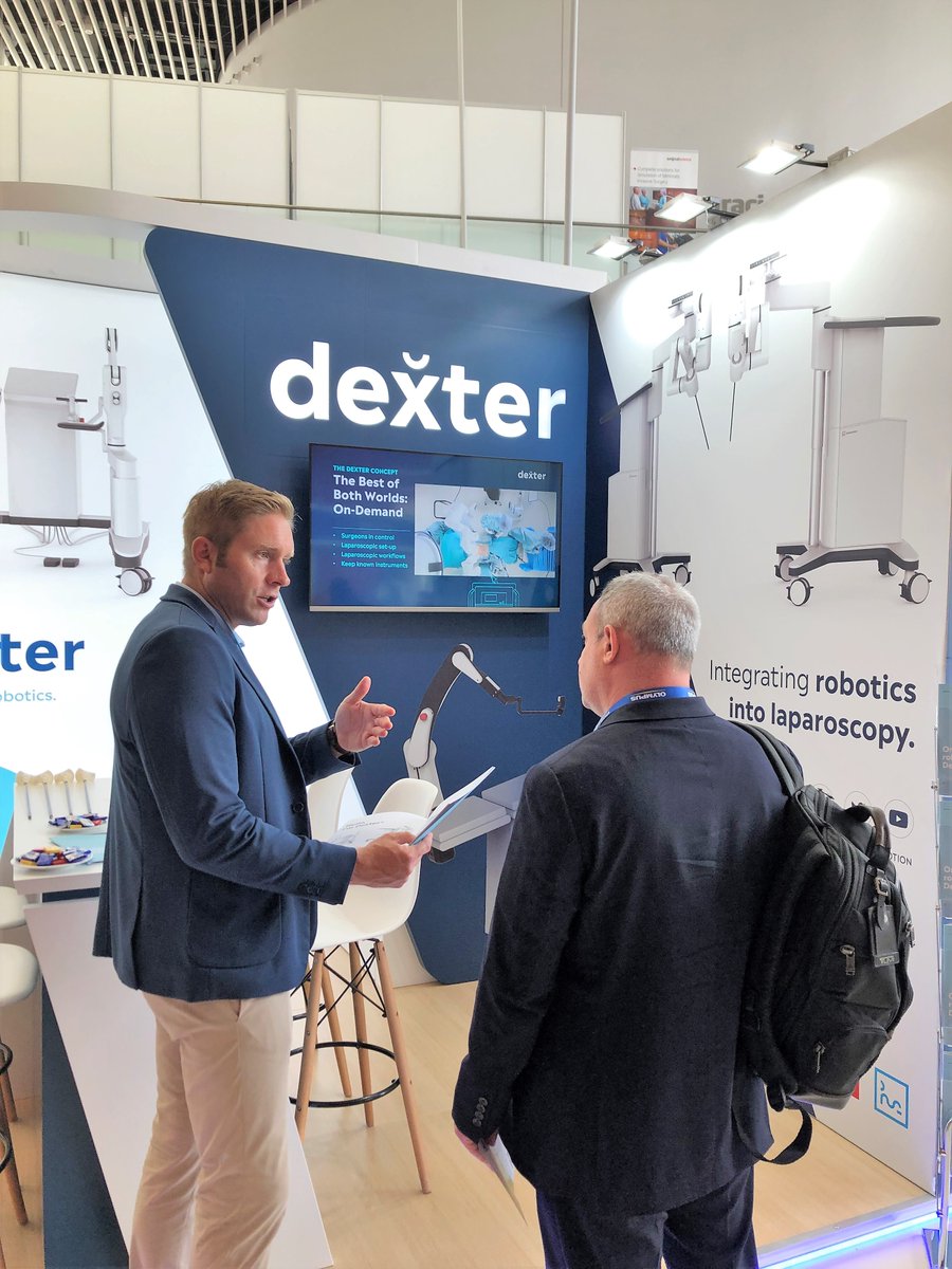 Distalmotion's tweet photo. Meet Team Dexter® at the 30th International @EAES_eu Congress.
Swing by to discuss how Dexter's open and versatile on-demand platform unlocks new freedom of choice in the OR.
Alternatively: https://t.co/HkO0HP48PB
#ThisIsDexter #OnDemandRobotics #TeamDexter
#EAES #eaes2022 https://t.co/jnnmi5ENiY