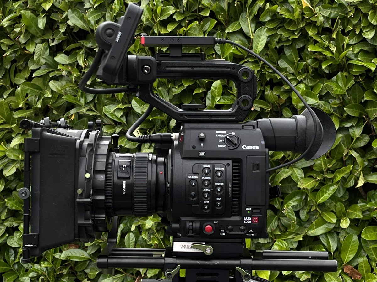 Day two on our latest shoot and the #c200 working nicely with the top mounted #solidpod