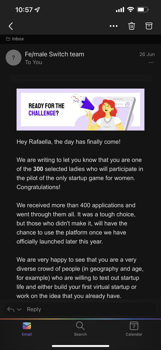 The day has finally come! I’m so happy I was selected to be part of this!! Never in my wildest dreams would I think I would have an opportunity to show my skills.. #Thefutureisfemale 👩‍💻