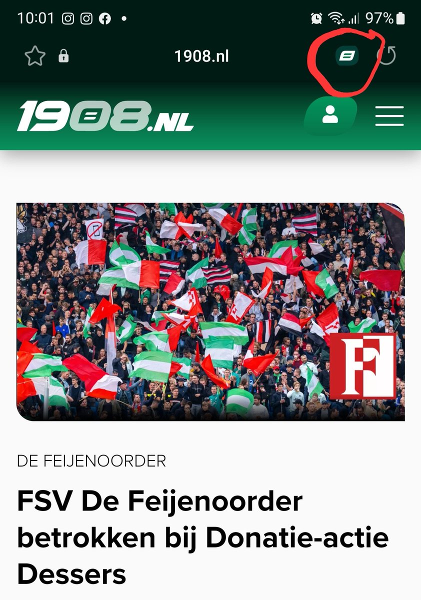DutchyEkstra's tweet photo. @JKuijpers97 @1908nl Daar stond bij mij een download tekentje. En ik kreeg inderdaad de app. https://t.co/5c2LVMD0ZN