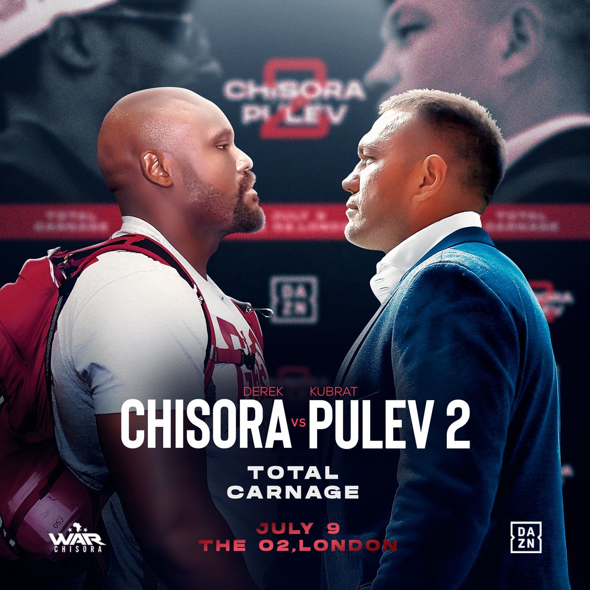 Two days to go. I’m bringing smoke 💨 #ChisoraPulev2