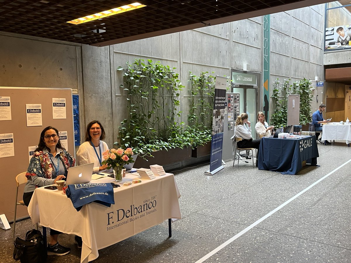 anne_melbye's tweet photo. Come and talk to our sponsors and exhibitors during coffee and lunch #LIBER2022 https://t.co/Iyoug3vNjY