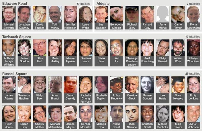 Samantha Quaye ๐ท (@mrsquaye) on Twitter photo It is 17 years since the 7/7 bombings  
Remembering the 52 people who lost their lives and countless others whose lives changed forever through loss, injury and/or trauma
Also thinking of the brave people in the emergency services, and those in healthcare who were frontline โค It is 17 years since the 7/7 bombings  
Remembering the 52 people who lost their lives and countless others whose lives changed forever through loss, injury and/or trauma
Also thinking of the brave people in the emergency services, and those in healthcare who were frontline โค