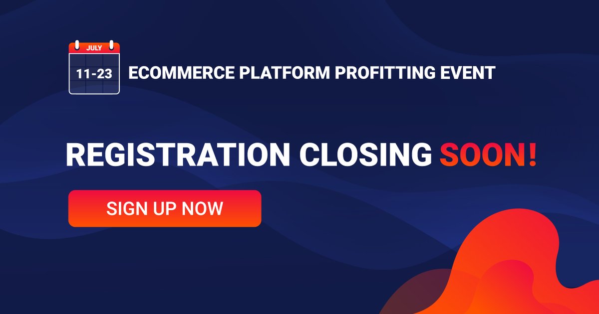 REGISTRATION CLOSING SOON. SIGN UP TO RECEIVE EXCLUSIVE SUPPORT!

Sign up: bit.ly/eCommercePlatf…

Don't miss out on:
🎁2-month Free #Shopify Subscription
🎁2-month Free #WooCommerce &amp; #Magento Hosting

Follow #EPP for updates: fb.me/e/3eBx27Ooc
#ecommercebusiness