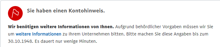 Erm <a href="/PayPalDE/">PayPal Deutschland</a> das wird aber eng