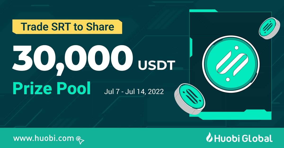 🔥#Huobi Trade, Spin, and Win!

$SRT Trading campaign <a href="/srt_official_en/">SRT</a>

💰To Share 30,000 USDT prize pool!
huobi.com/support/en-us/…