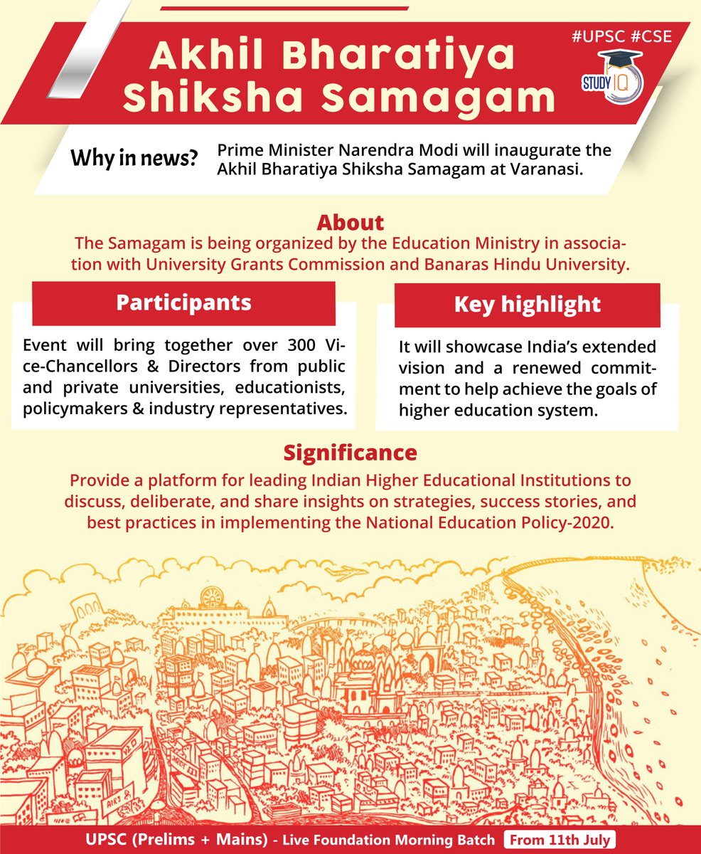 upsciq's tweet photo. #Akhil #Bharatiya Shiksha #Samagam 

#akhilbharatiyashikshasamagam #upsc #cse #whyinnews #akhilbharatiya #shiksha #shikshasamagam #upsc #cse #whyinnews #varanasi #narendramodi #primeminister #educationsystem #shiksha #highereducationsystem #nationaleducationpolicy https://t.co/e5ksMjk0t2