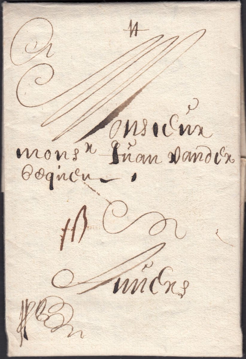 BillBarrellLtd's tweet photo. 1641 Pre English Civil War Mail, very fine letter from Dover to #Antwerp dated 18th August 1641 and charged '1 Sch' on front. Very fine clean usage. #stampcollecting #lookfortheshield #rarestamps #stamps #stampcollecting #philately #collectingstamps #queenvictoria #postalhistory https://t.co/GnCpTOCtv7