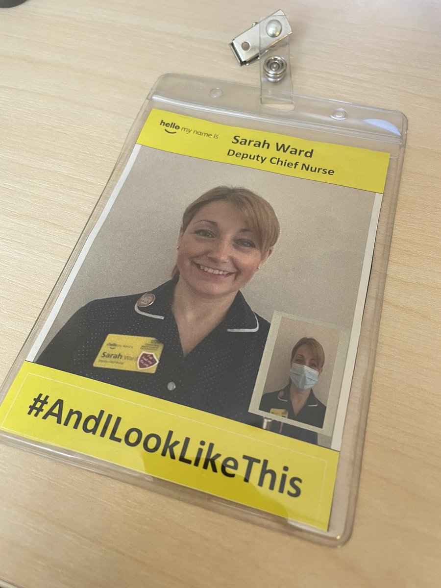 As we return to mask wearing across all areas on our <a href="/royalhospital/">Chesterfield Royal Hospital NHS FT</a> site lets not forget our #Andilooklikethis campaign! It’s been fab to see faces briefly, still possible with a simple badge inspired by <a href="/HeartDoc999/">DAS</a> 💙