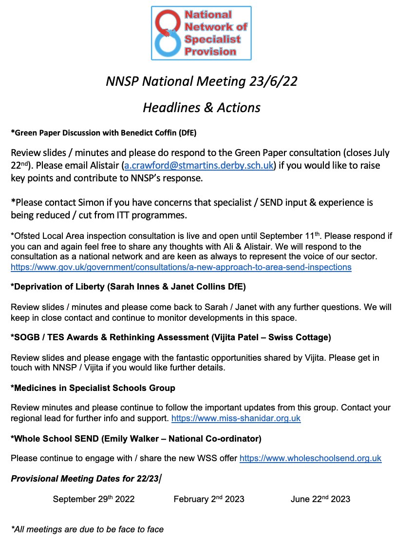 Headlines &amp; Actions from our national members meeting on June 23rd 👇